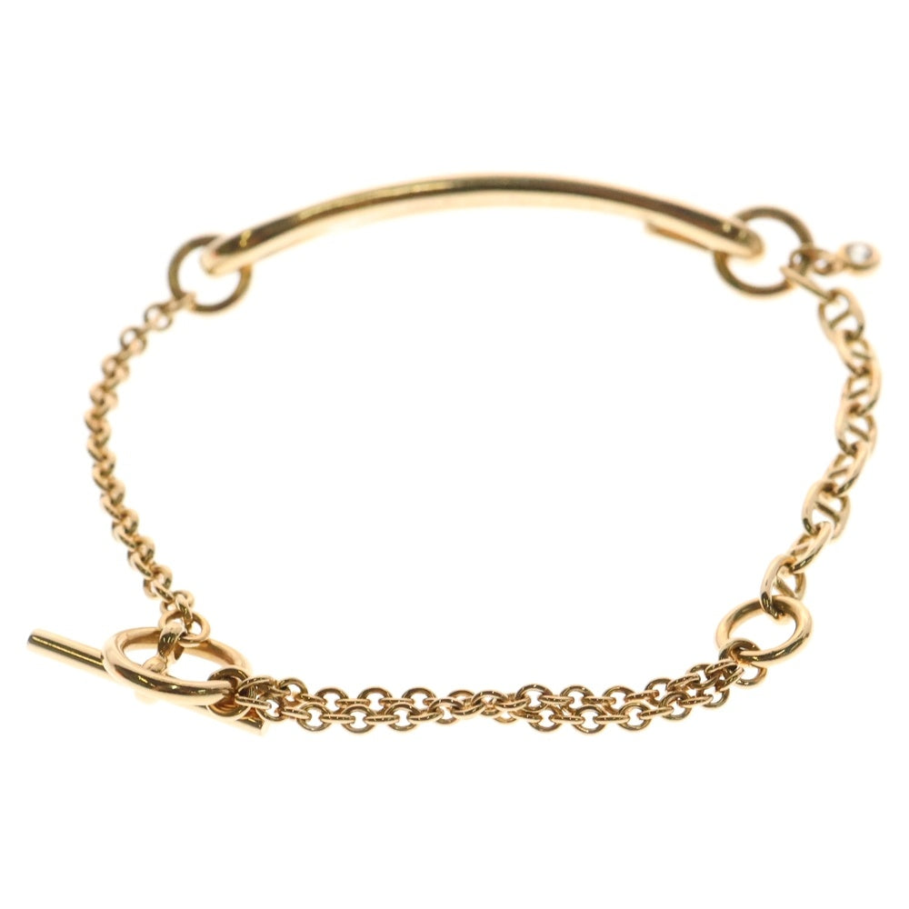 HERMES(エルメス) シェーヌダンクル パンク ブレスレット チェーン ピンクゴールド K18 8.9g