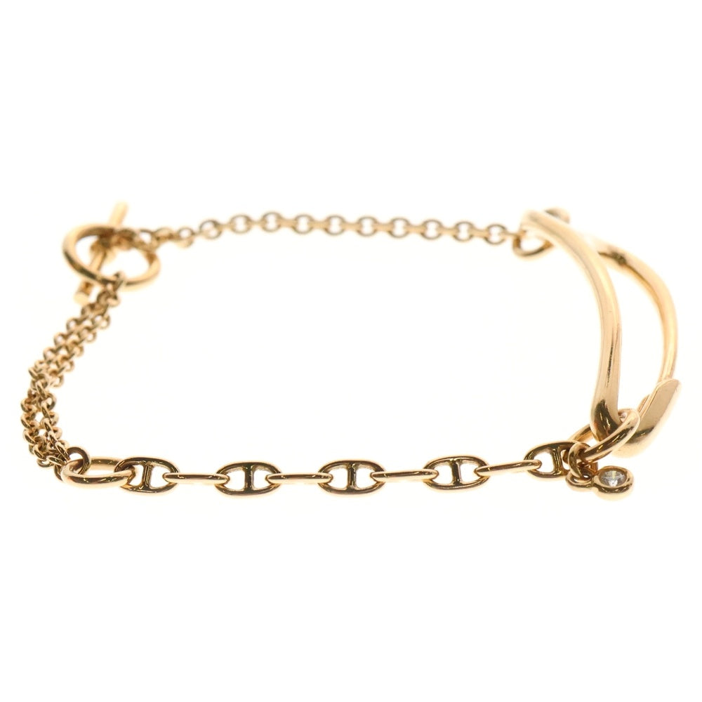 HERMES(エルメス) シェーヌダンクル パンク ブレスレット チェーン ピンクゴールド K18 8.9g