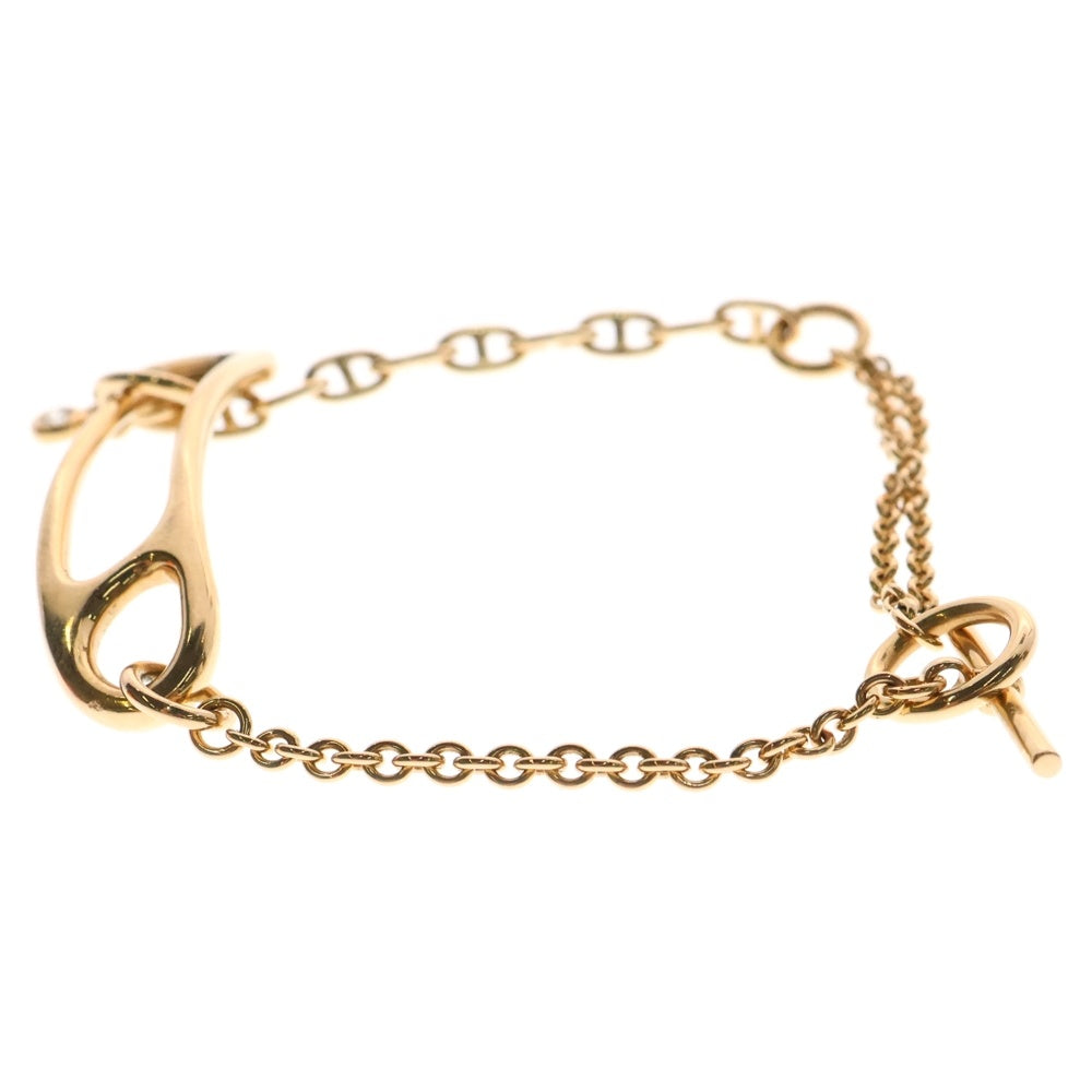 HERMES(エルメス) シェーヌダンクル パンク ブレスレット チェーン ピンクゴールド K18 8.9g