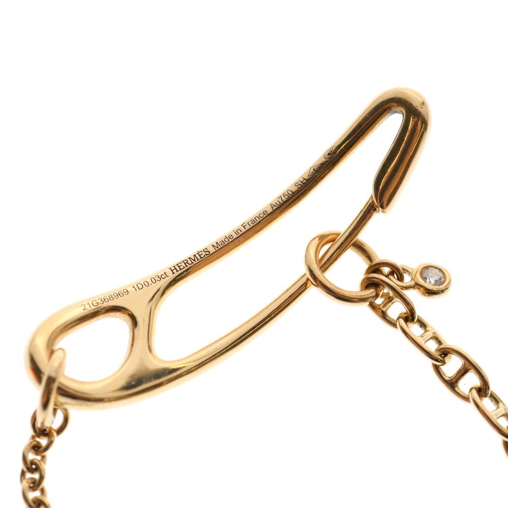 HERMES(エルメス) シェーヌダンクル パンク ブレスレット チェーン ピンクゴールド K18 8.9g