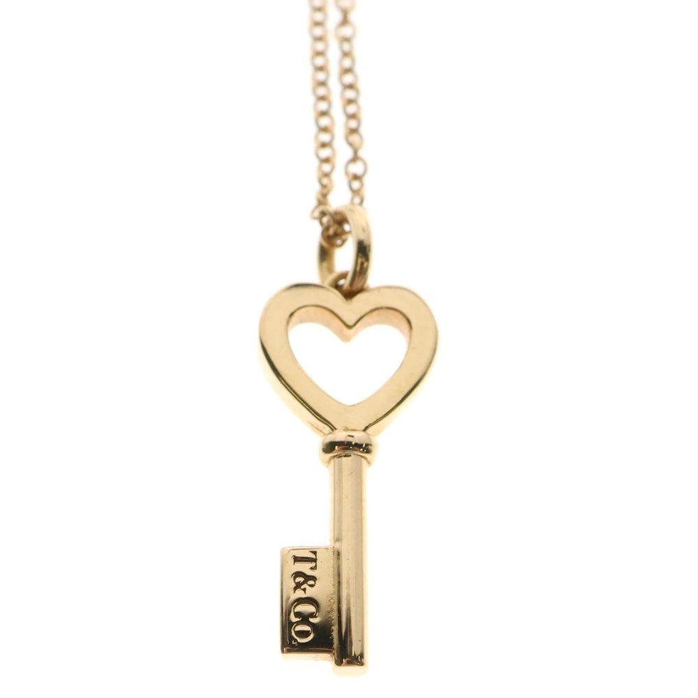 TIFFANY&Co(ティファニー) ハートキー チェーンネックレス K18PG ピンクゴールド
