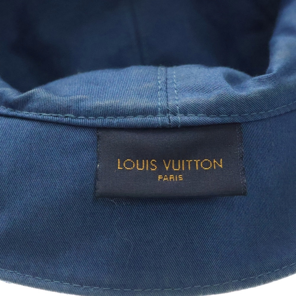 LOUIS VUITTON(ルイヴィトン) モノグラム リバーシブル デニム バケットハット ブルー 帽子 M76587