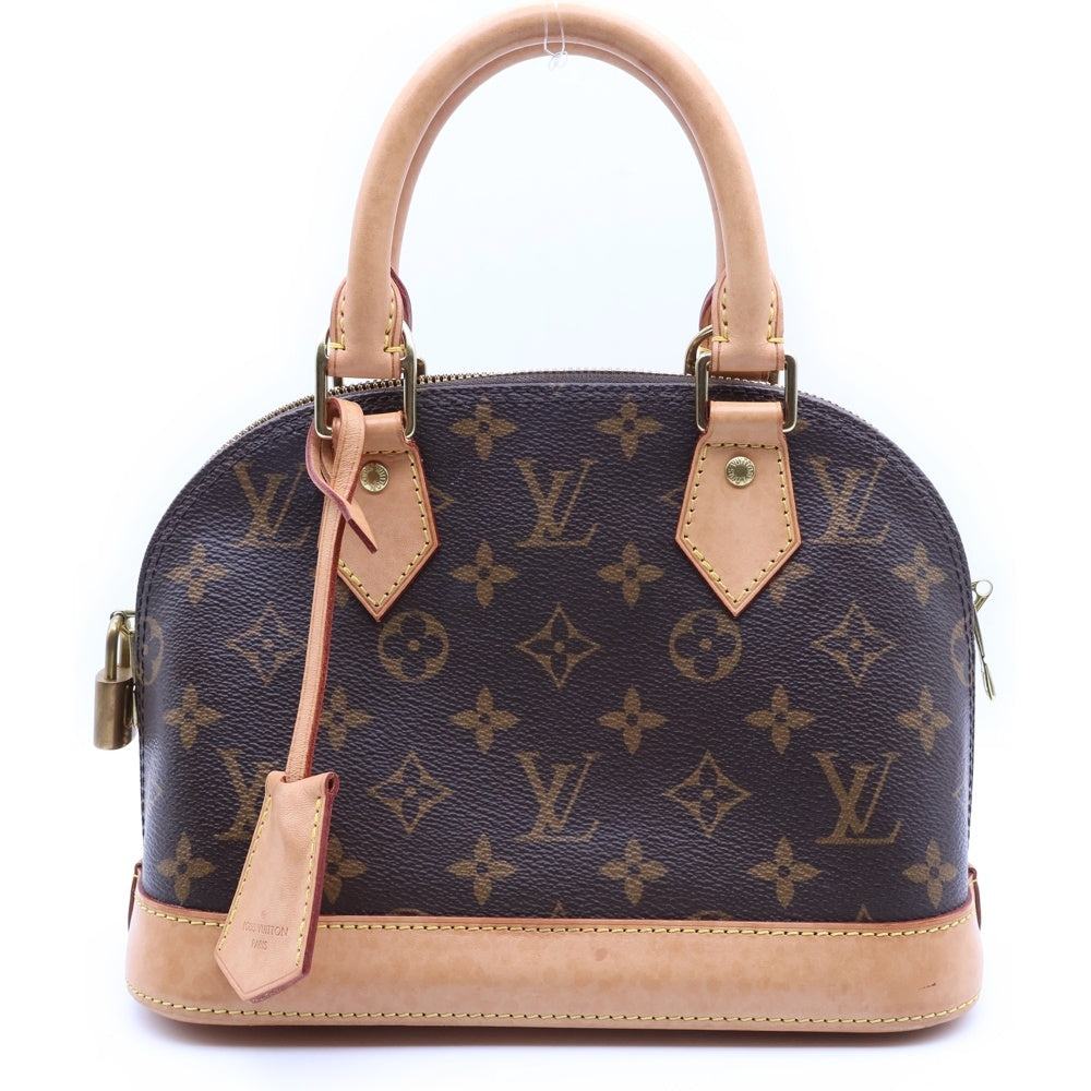 LOUIS VUITTON(ルイヴィトン) アルマBB モノグラム PVC レザー ハンドバッグ ゴールド金具 ブラウン M53152