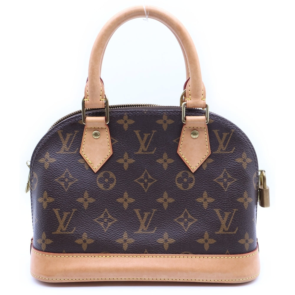 LOUIS VUITTON(ルイヴィトン) アルマBB モノグラム PVC レザー ハンドバッグ ゴールド金具 ブラウン M53152
