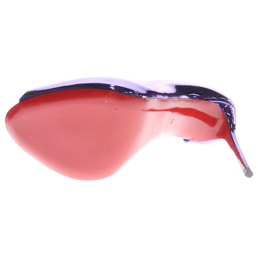 CHRISTIAN LOUBOUTIN(クリスチャンルブタン) Hot Chick Alta パテントレザー ハイヒール パンプス パープル レディース