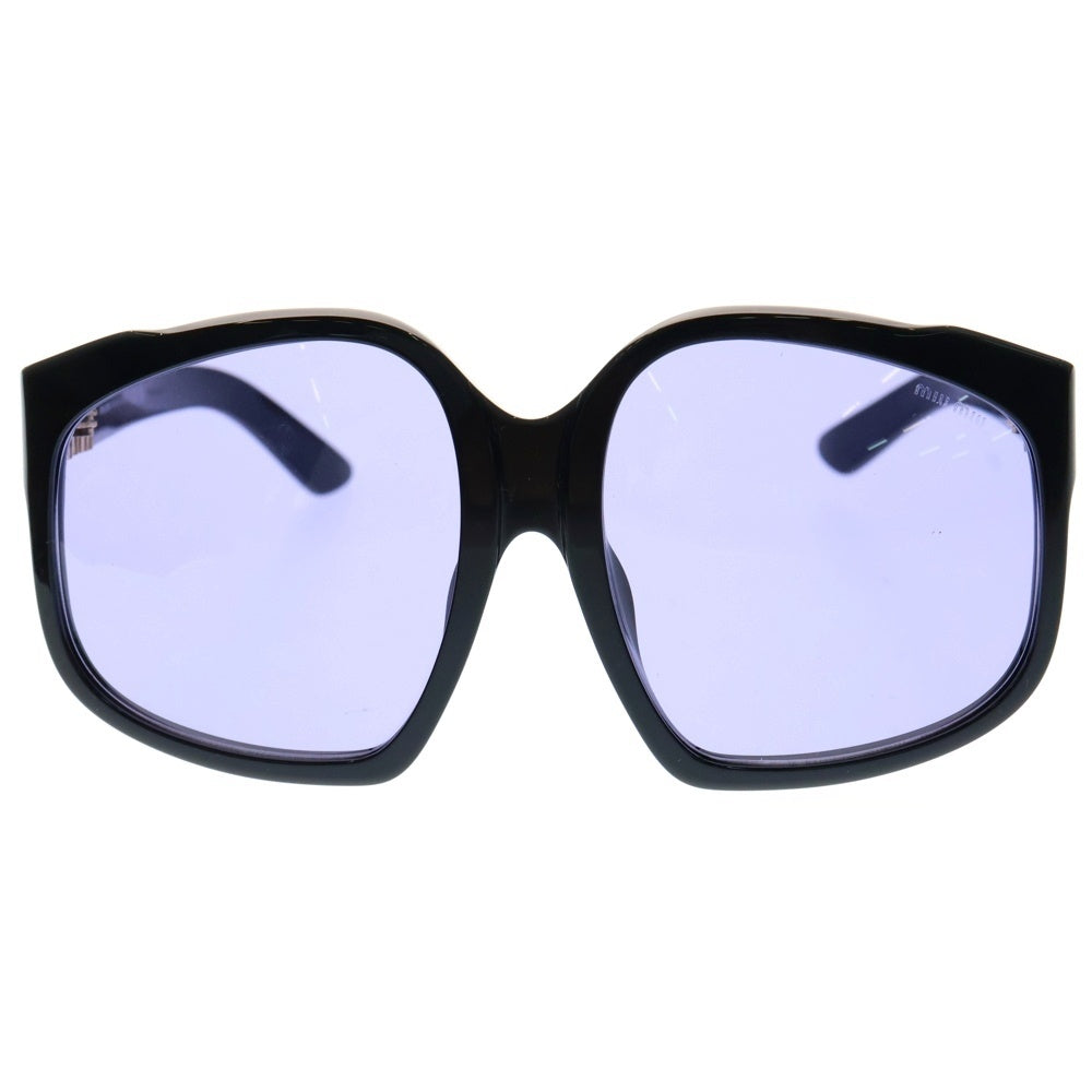 miumiu(ミュウミュウ) サングラス メガネ ブラックフレーム パープル  