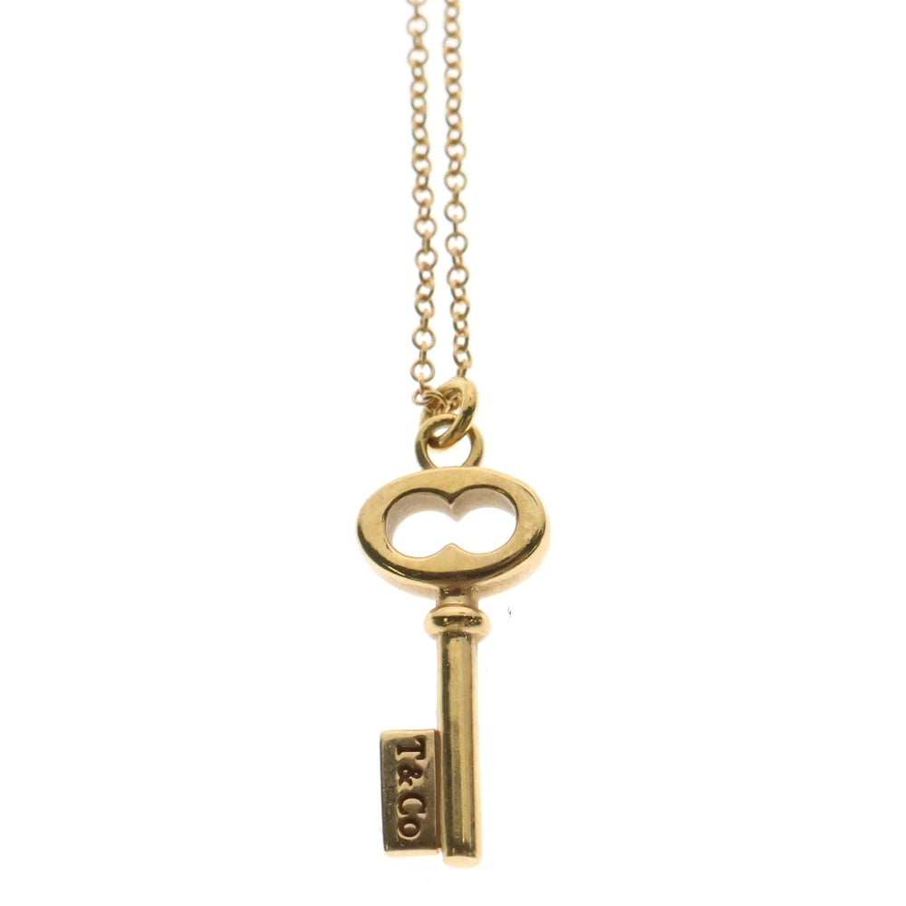 TIFFANY&Co(ティファニー) オーバルキー ネックレス ペンダント ゴールド チェーン K18 3.0g