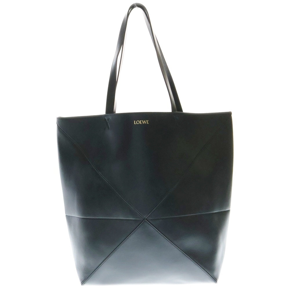 LOEWE(ロエベ) パズルフォルド ロゴ レザートートバッグ ブラック レディース