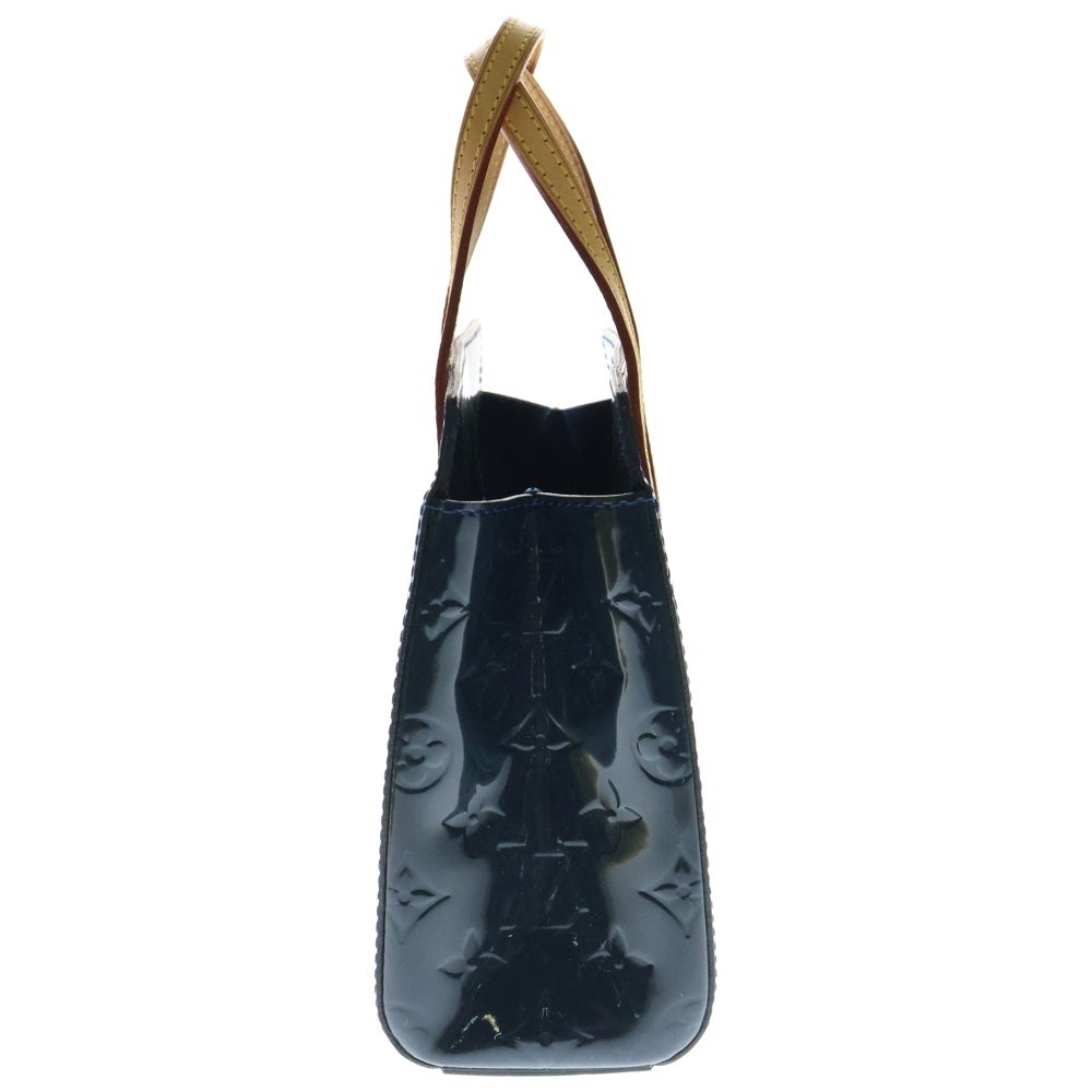 LOUIS VUITTON(ルイヴィトン) モノグラム ヴェルニ カタリーナBB ハンドバッグ ミニトートバッグ ブルー×ブラウン ゴールド金具 M90051