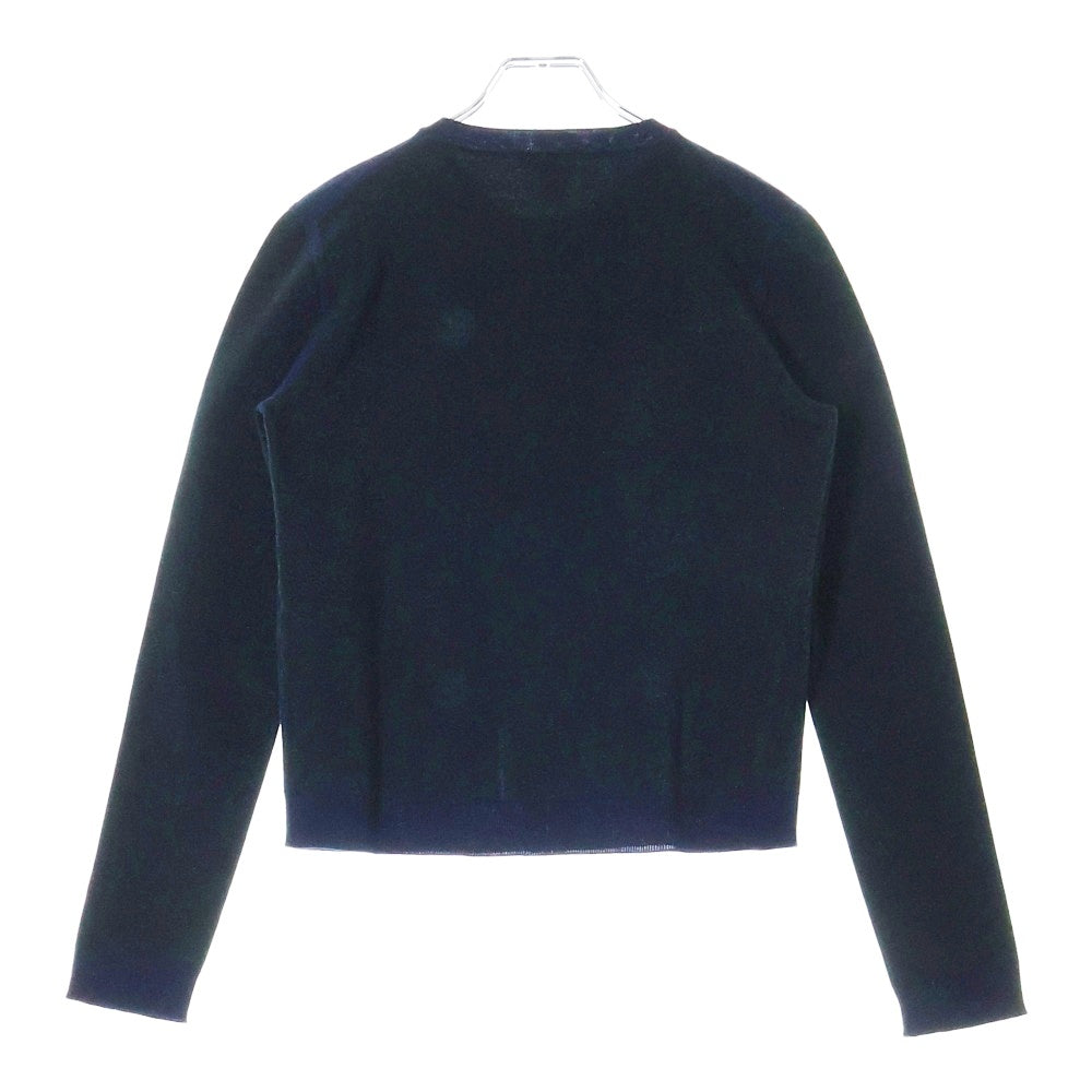 LOUIS VUITTON(ルイヴィトン) 15SS ジップ ウールクルーネックニットセーター ネイビー×ブラック レディース RW151A F7KC11OIC