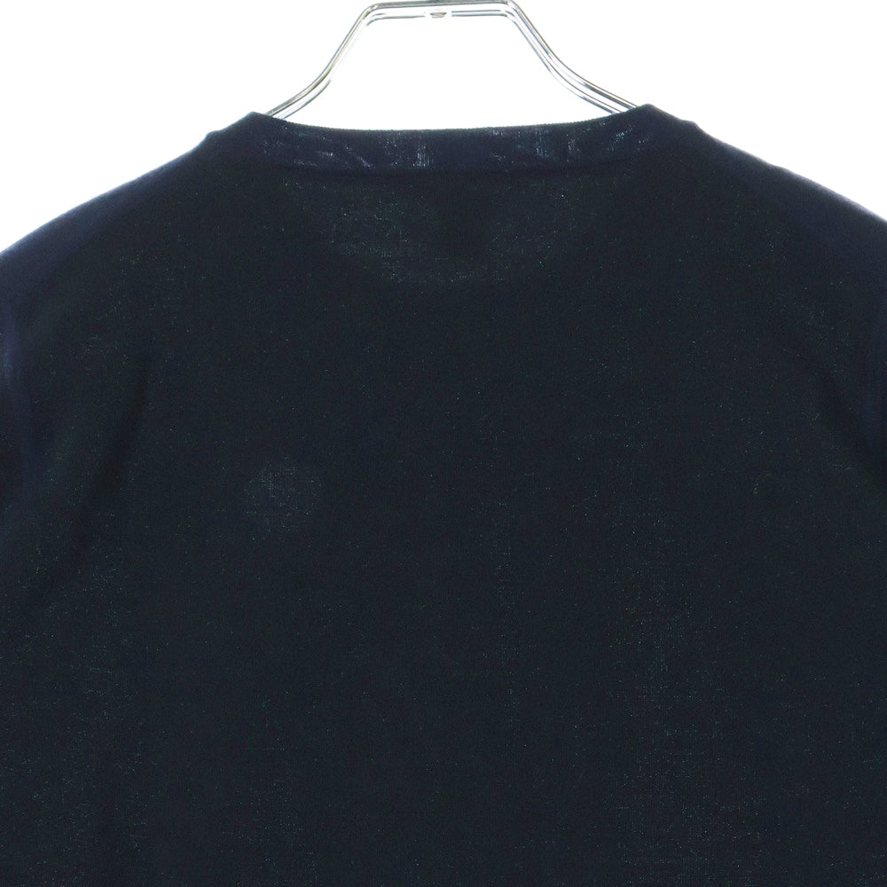 LOUIS VUITTON(ルイヴィトン) 15SS ジップ ウールクルーネックニットセーター ネイビー×ブラック レディース RW151A F7KC11OIC
