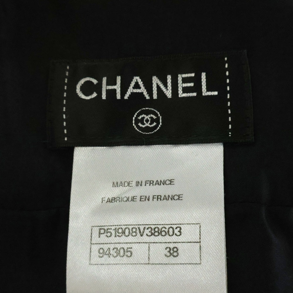 CHANEL(シャネル) 鹿マークピン ウール ミニスカート ブラック レディース P51908V38603