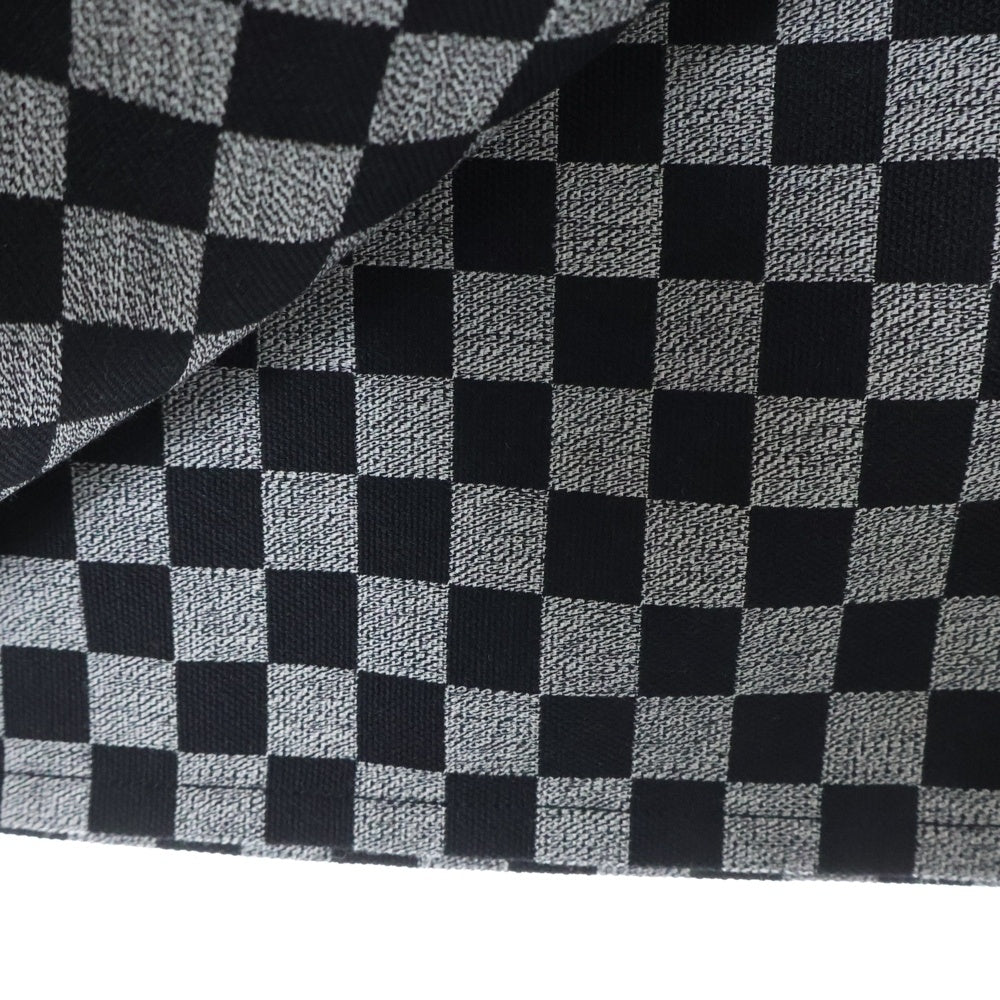 LOUIS VUITTON(ルイヴィトン) 17SS ダミエ LVロゴバックル レザー切替スカート ブラック レディース RW171W XDY FBSK07