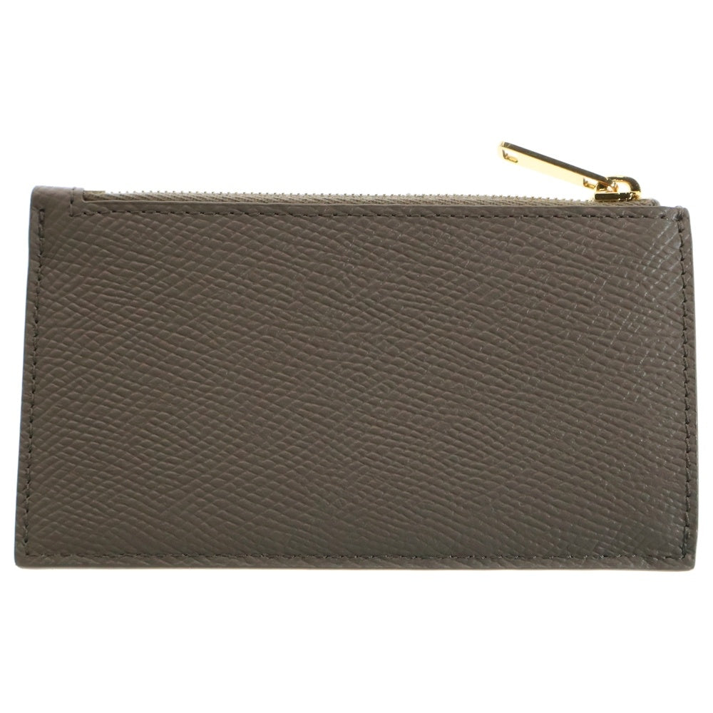 CELINE(セリーヌ) カードケース コインケース 名刺入れ グレージュ ゴールド金具 レザー