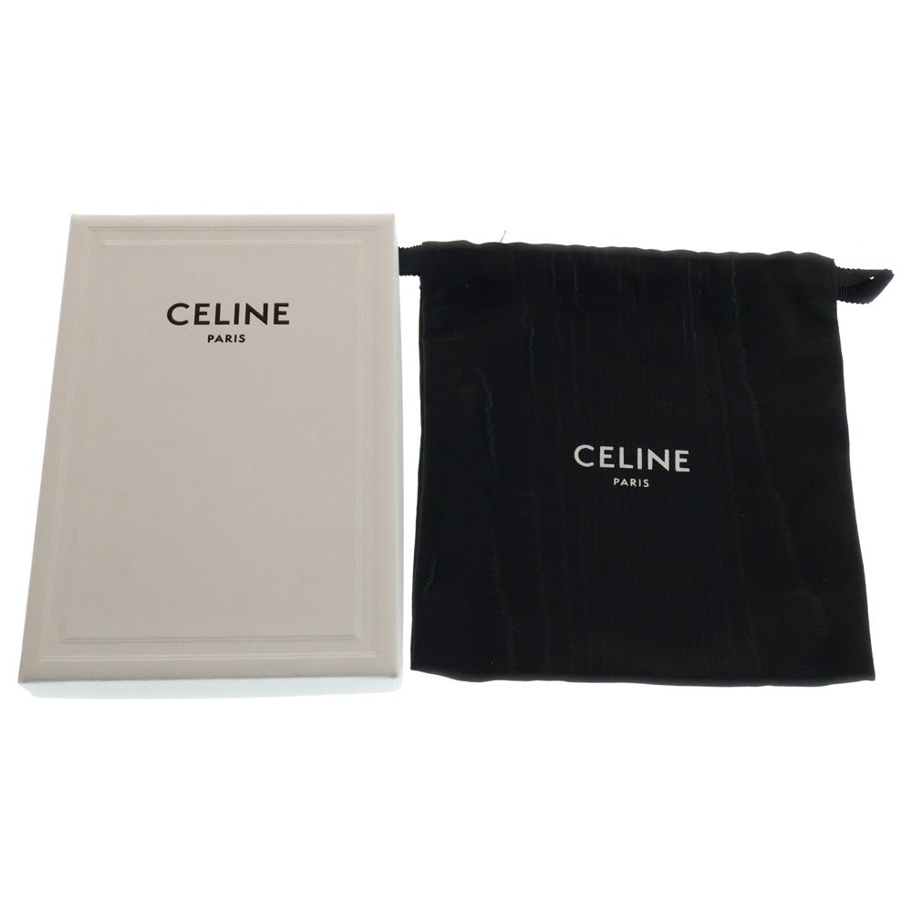 CELINE(セリーヌ) カードケース コインケース 名刺入れ グレージュ ゴールド金具 レザー