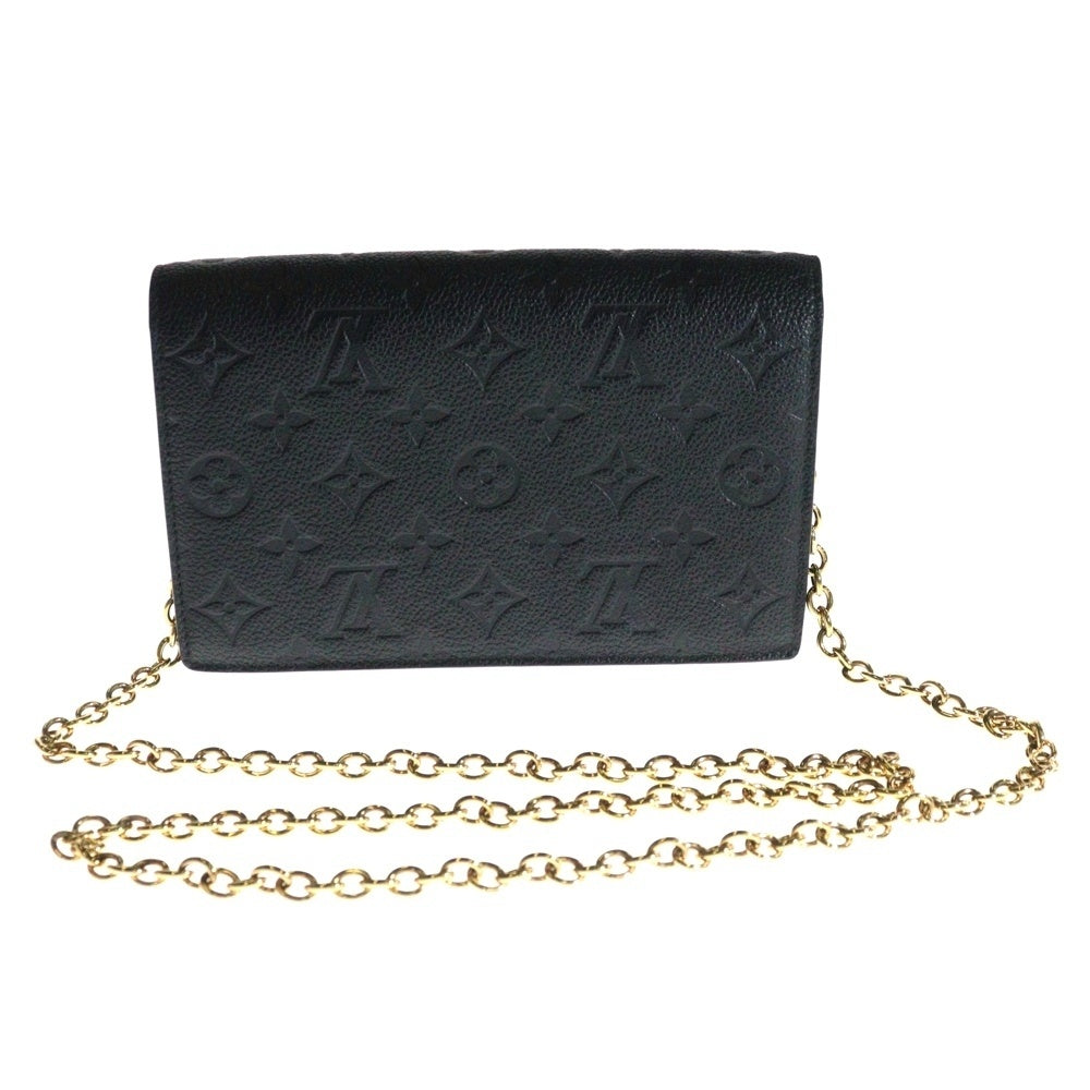 LOUIS VUITTON(ルイヴィトン) モノグラム アンプラント ヴァヴァンPM チェーンショルダーバッグ ショルダーウォレット 財布 ブラックゴールド金具 レザー M67839