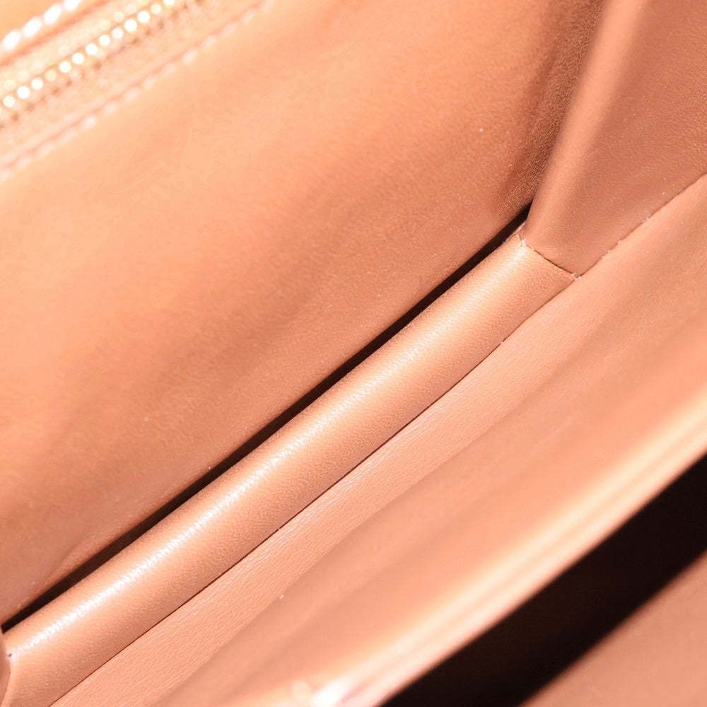 CELINE(セリーヌ) タブー ショルダーバッグ 斜め掛けバッグ ゴールド金具 ブラウン レザー