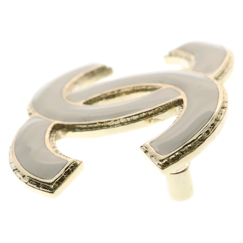 CHANEL(シャネル) シャネル ココマーク ブローチ バッジ ホワイト×ゴールド B22A