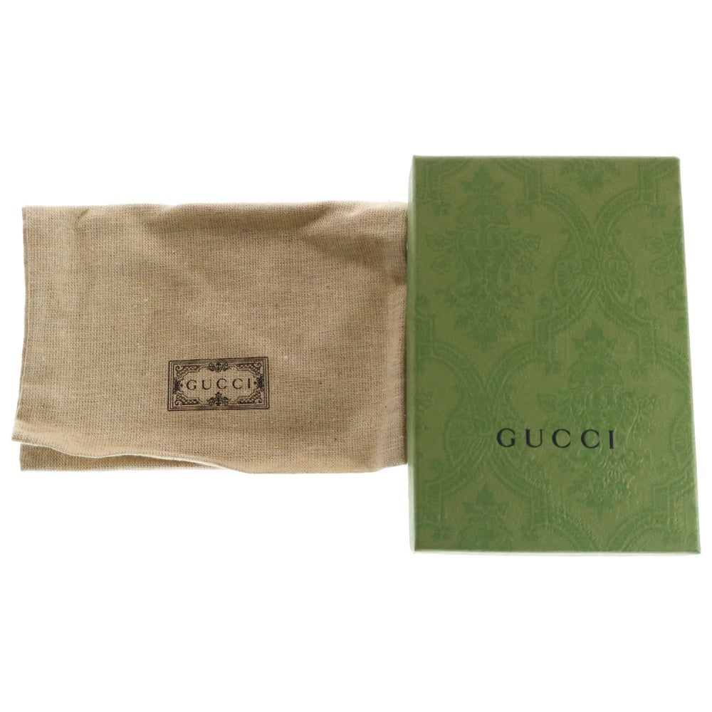 GUCCI(グッチ) GGマーモント キルティングレザーコンパクトウォレット 二つ折り財布 ブラック 466492