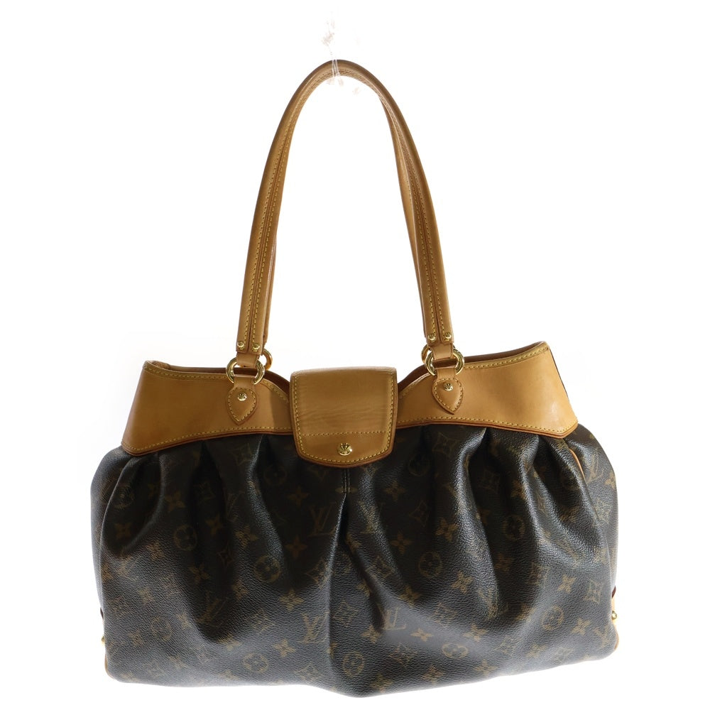 LOUIS VUITTON(ルイヴィトン) モノグラム ボエシMM ハンドバッグ 肩掛けバッグ ブラウン ゴールド金具 レザー×PVC M45714