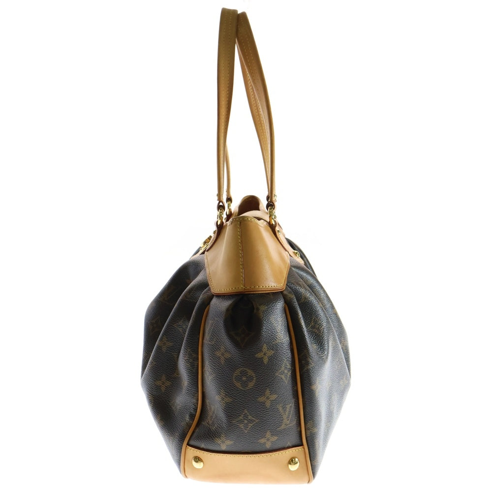 LOUIS VUITTON(ルイヴィトン) モノグラム ボエシMM ハンドバッグ 肩掛けバッグ ブラウン ゴールド金具 レザー×PVC M45714