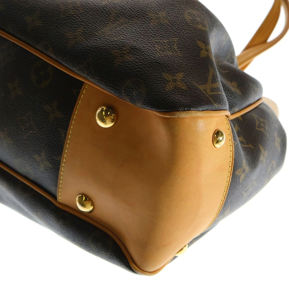 LOUIS VUITTON(ルイヴィトン) モノグラム ボエシMM ハンドバッグ 肩掛けバッグ ブラウン ゴールド金具 レザー×PVC M45714
