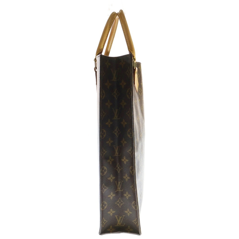 LOUIS VUITTON(ルイヴィトン) モノグラム サックプラ トートバッグ ハンドバッグ ブラウン ゴールド金具 レザー×PVC M51140