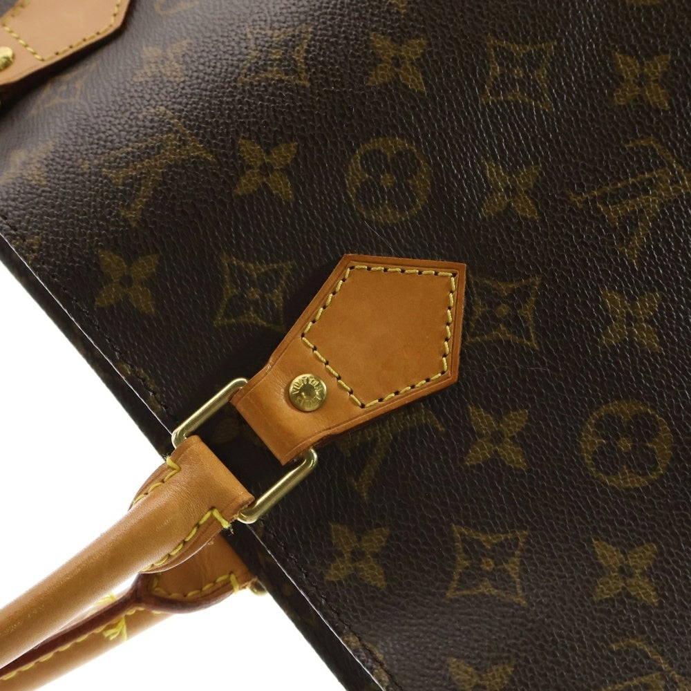 LOUIS VUITTON(ルイヴィトン) モノグラム サックプラ トートバッグ ハンドバッグ ブラウン ゴールド金具 レザー×PVC M51140