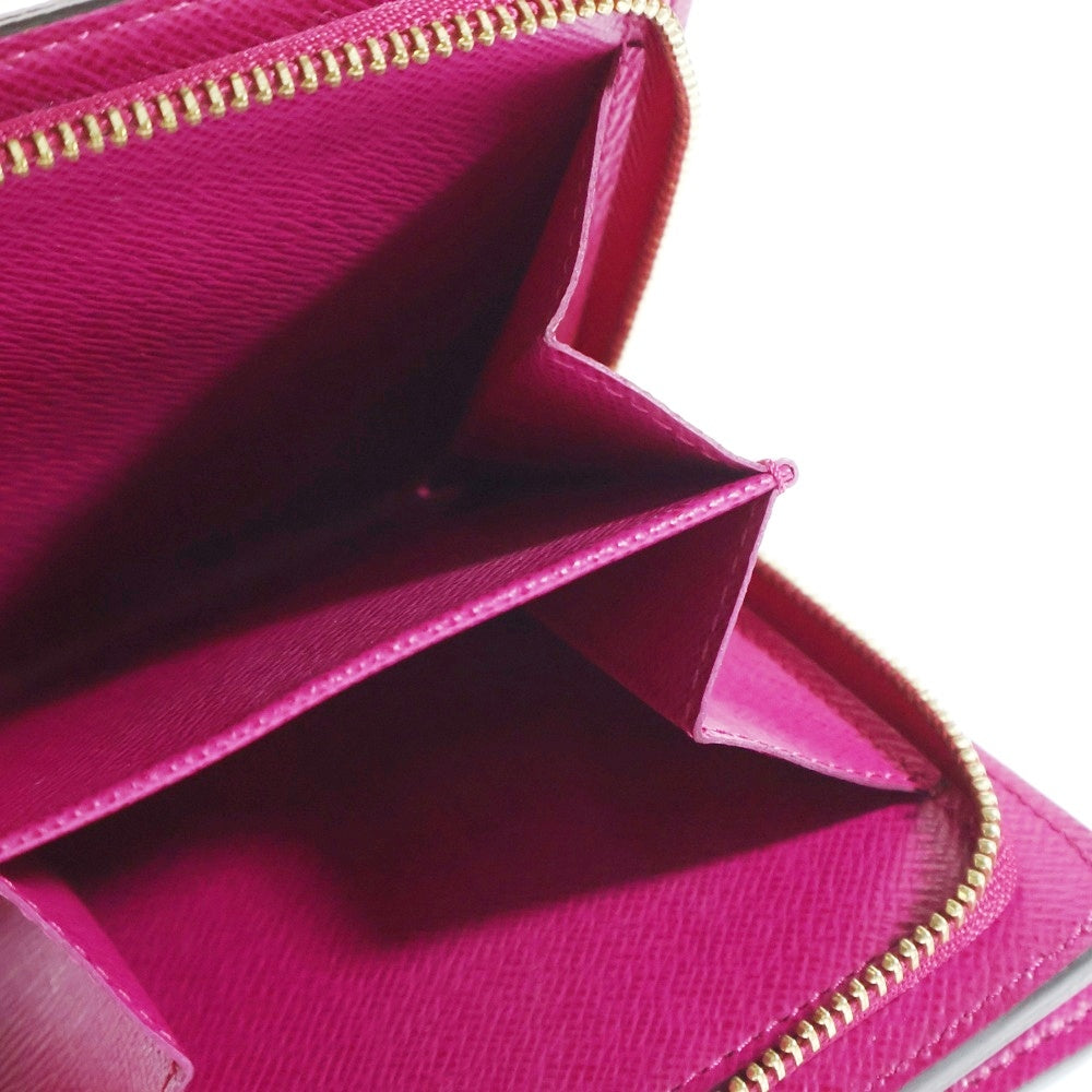 LOUIS VUITTON(ルイヴィトン) モノグラム ペルフォ コンパクトウォレット 二つ折り財布 コインケース ブラウン×ピンク ゴールド金具 PVC M95188