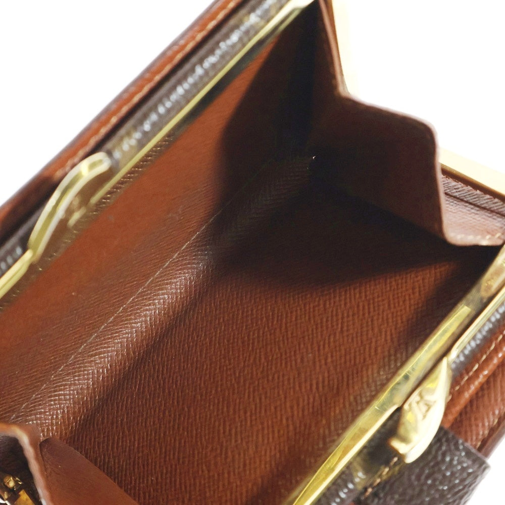 LOUIS VUITTON(ルイヴィトン) モノグラム ポルトフォイユ・ヴィエノワ コンパクトウォレット 二つ折り財布 コインケース ブラウン ゴールド金具 PVC M61674