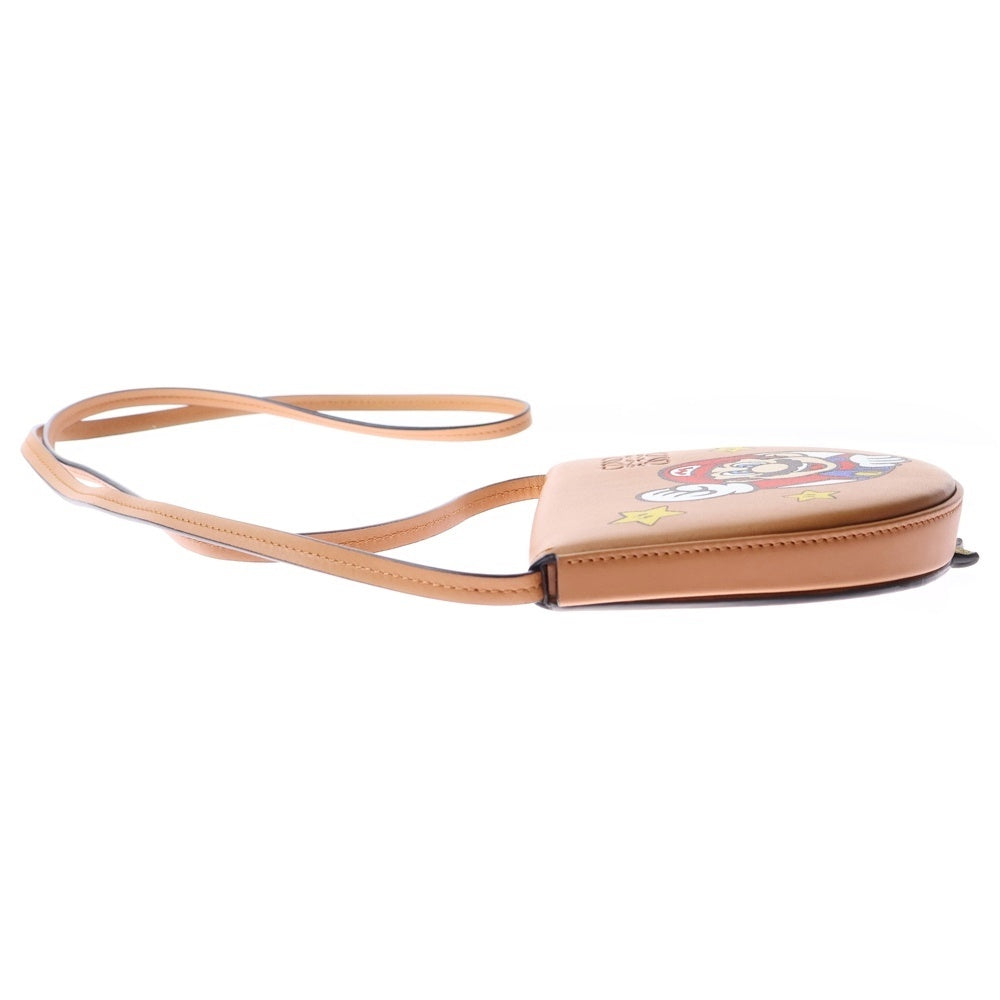 LOEWE(ロエベ) 世界50個限定 スーパーマリオ ヒールポーチスモール ショルダーバッグ ショルダーポシェット ブラウン