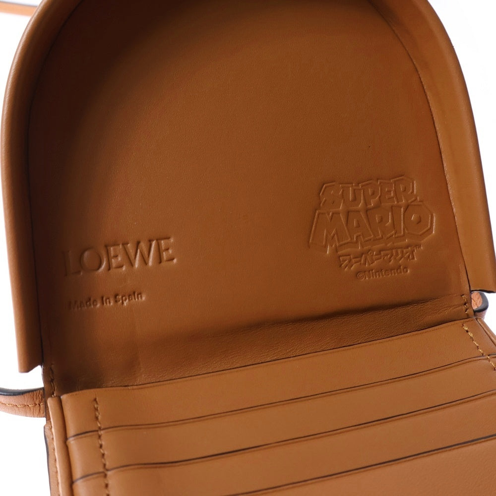 LOEWE(ロエベ) 世界50個限定 スーパーマリオ ヒールポーチスモール ショルダーバッグ ショルダーポシェット ブラウン