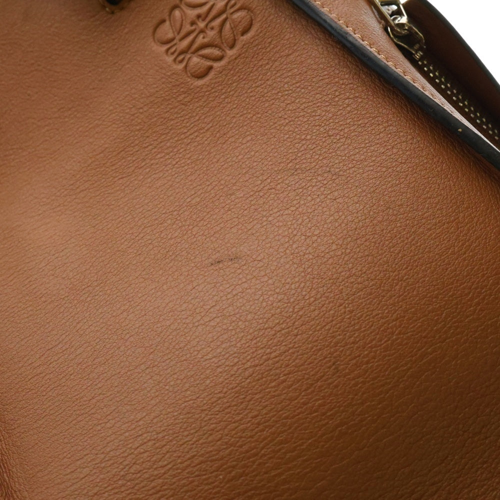 LOEWE(ロエベ) ハンモック ミディアム 2WAYバッグ ショルダーバッグ ハンドバッグ ゴールド金具 ブラウン レザー