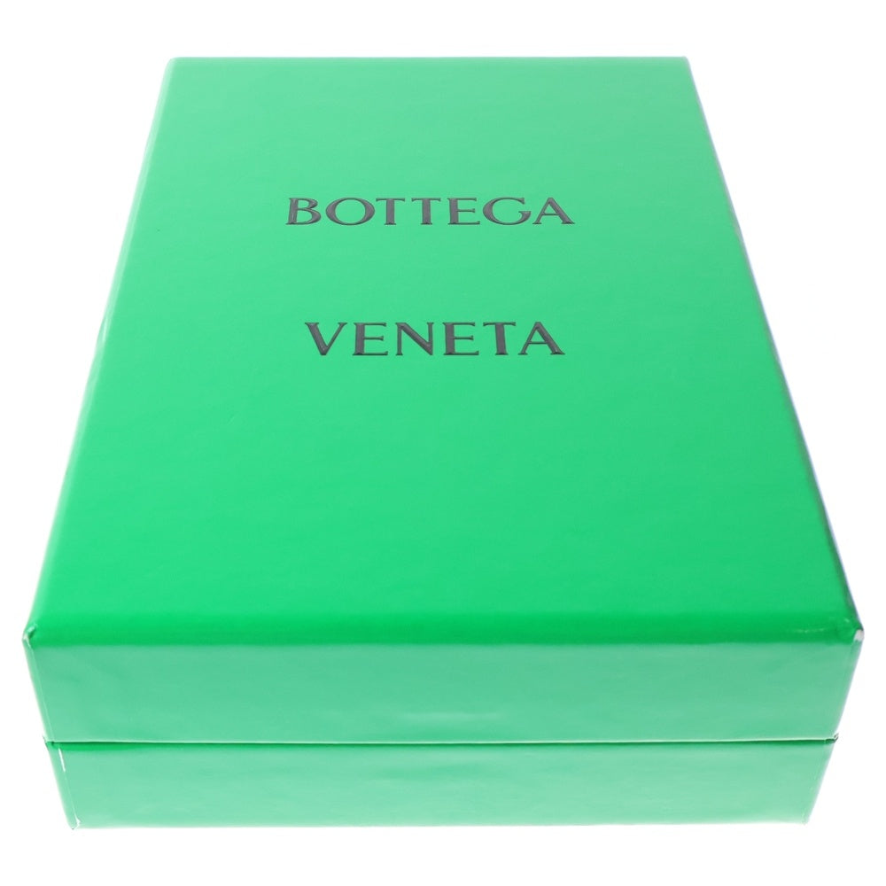 BOTTEGA VENETA(ボッテガヴェネタ) イントレチャート 2つ折り財布 コンパクトウォレット コインケース ブラック レザー ゴールド金具