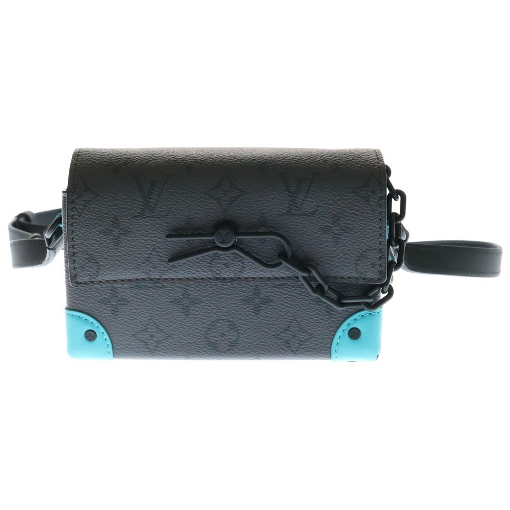LOUIS VUITTON(ルイヴィトン) スティーマー ウェアラブル ウォレット モノグラム エクリプス リバース キャンバス PVC レザー ショルダー クロスボディ バッグ ブラック金具 M11496