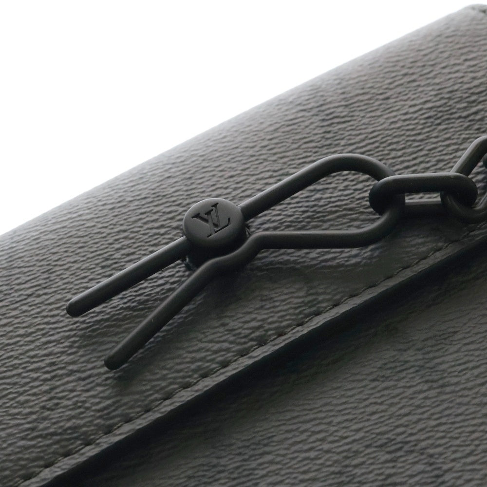 LOUIS VUITTON(ルイヴィトン) スティーマー ウェアラブル ウォレット モノグラム エクリプス リバース キャンバス PVC レザー ショルダー クロスボディ バッグ ブラック金具 M11496