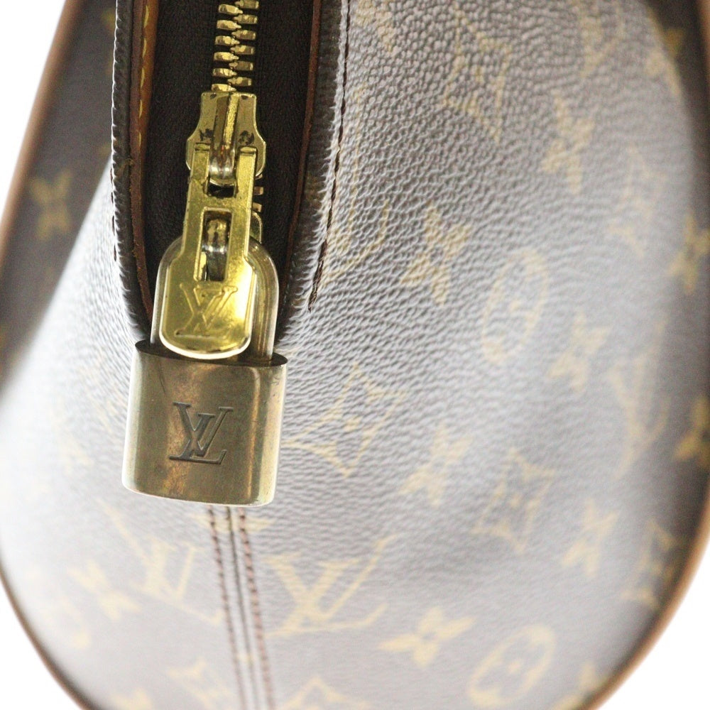 LOUIS VUITTON(ルイヴィトン) モノグラム エリプスPM ハンドバッグ ブラウン ゴールド金具 レザー×PVC M51127