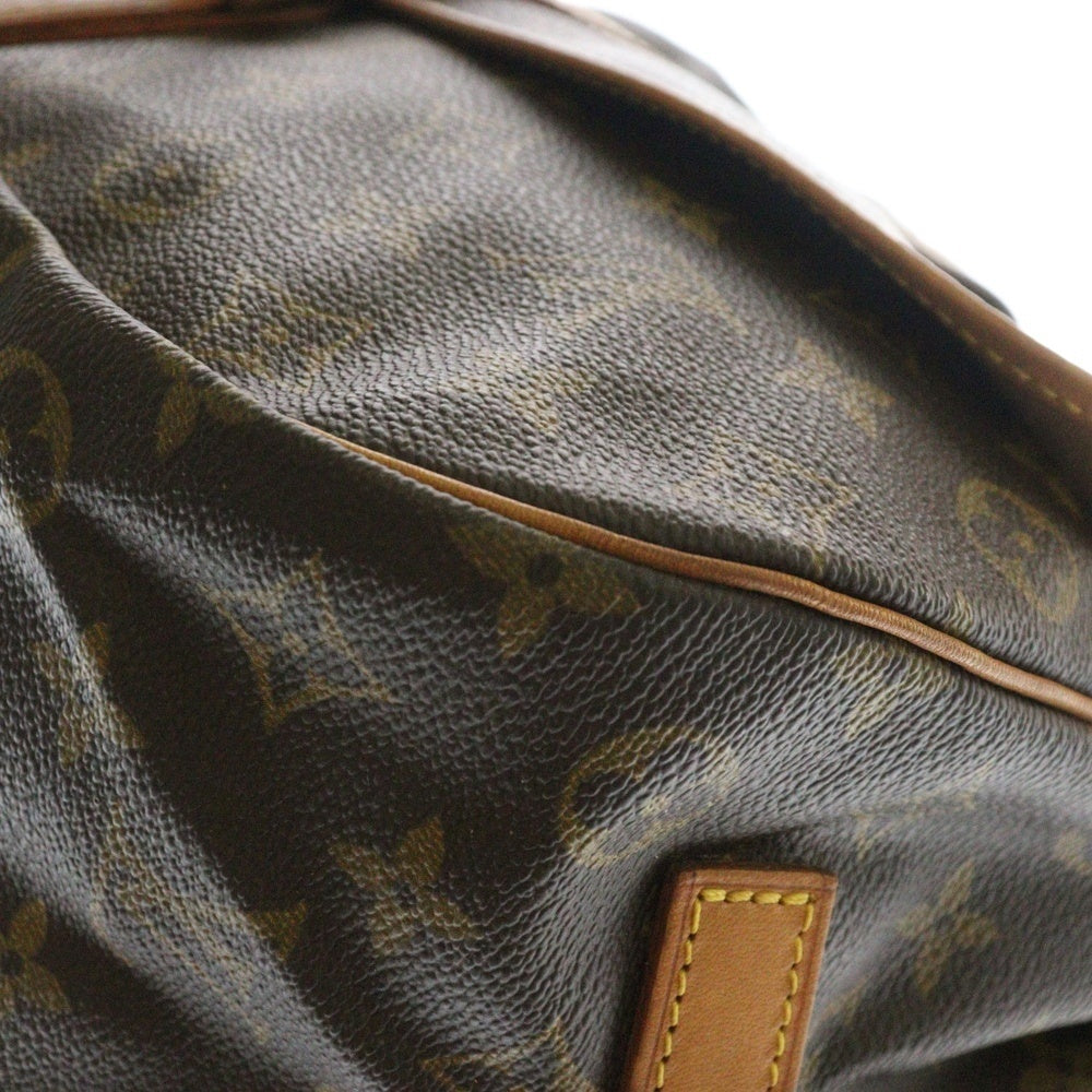 LOUIS VUITTON(ルイヴィトン) モノグラム ソミュール35 ショルダーバッグ ブラウン ゴールド金具 レザー×PVC M42254
