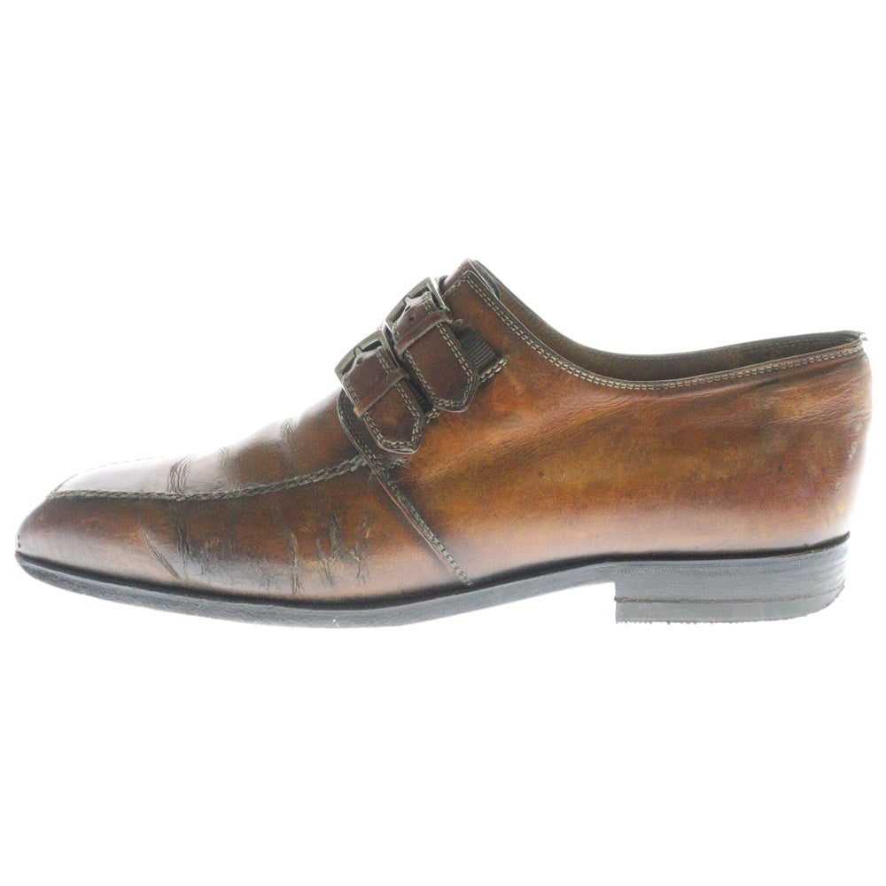 Berluti(ベルルッティ) アンディ ダブルモンクストラップ レザー ドレスシューズ ブラウン