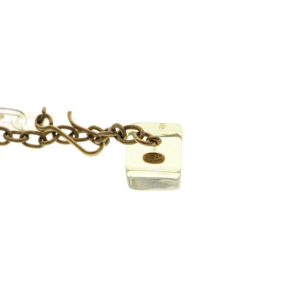 CHANEL(シャネル) ココマーク キューブ ネックレス チョーカー アイボリー ゴールド金具 01P