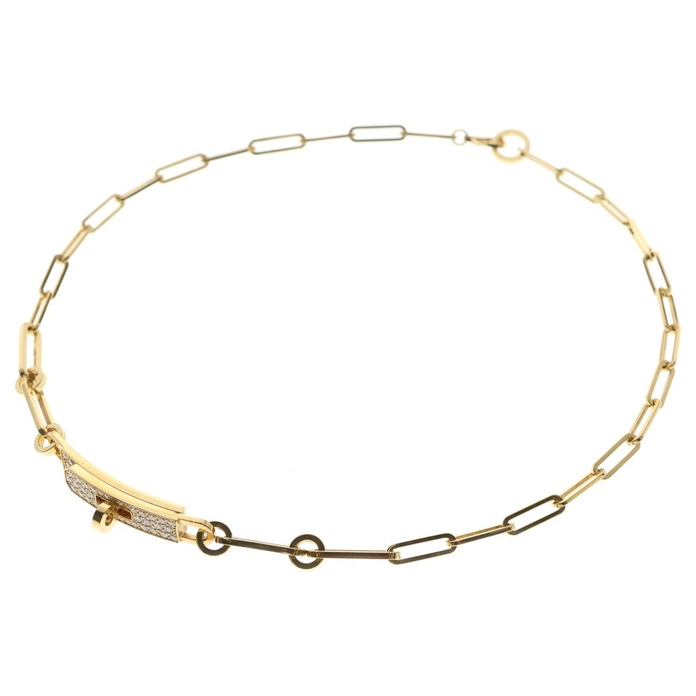 HERMES(エルメス) ケリーチェーン ダイヤブレスレット PM ダブルチョーカー Au750 K18 PG ピンクゴールド