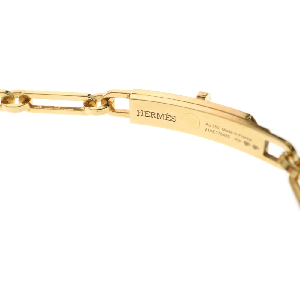 HERMES(エルメス) ケリーチェーン ダイヤブレスレット PM ダブルチョーカー Au750 K18 PG ピンクゴールド