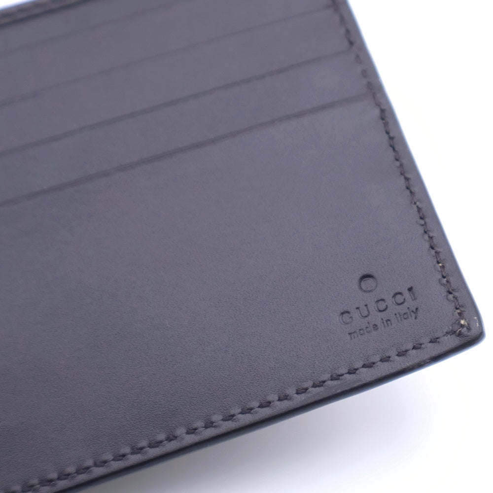 GUCCI(グッチ) GGスプリーム シェリーライン 2つ折り財布 コンパクトウォレット ベージュ PVC 408826