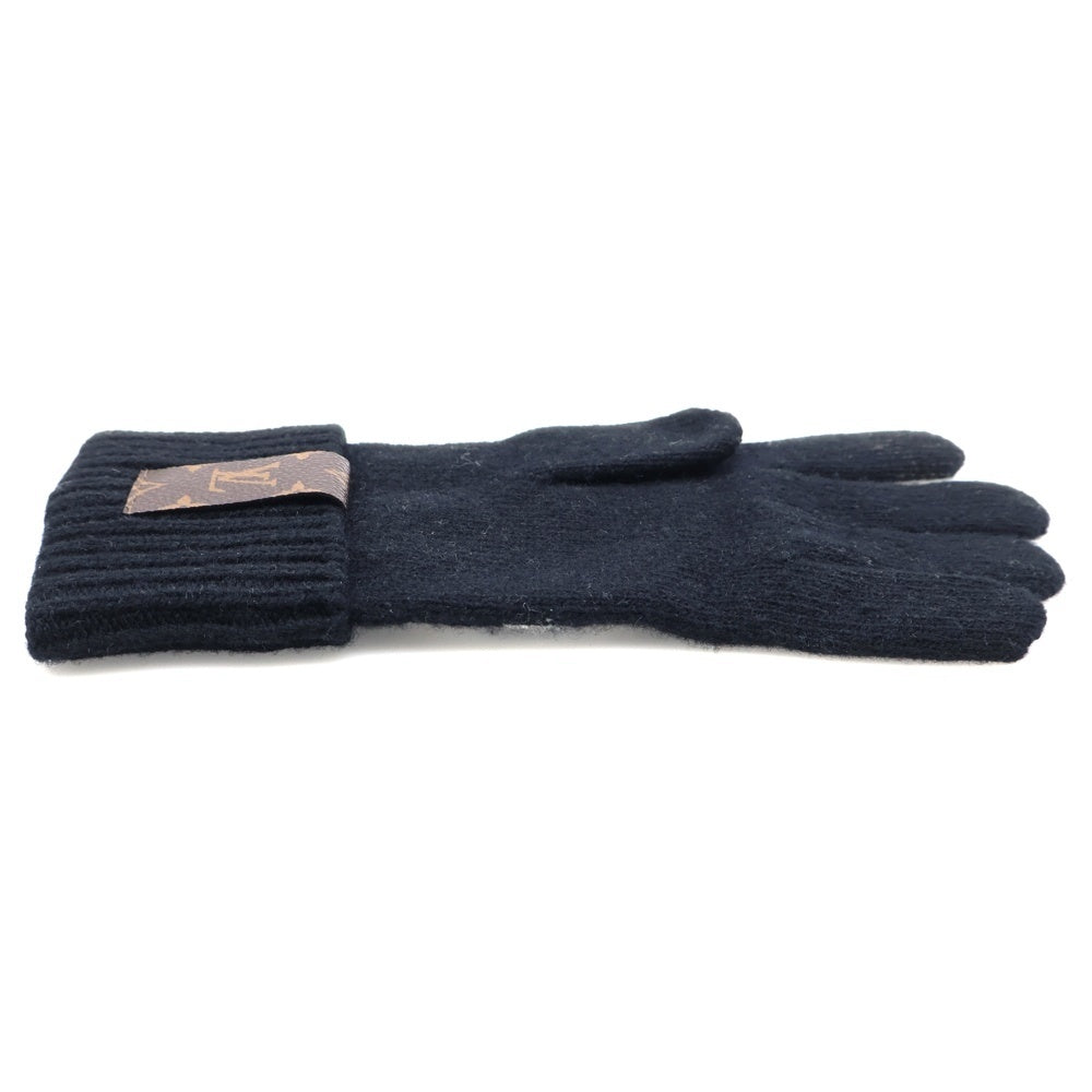 LOUIS VUITTON(ルイヴィトン) LV マイユ グローブ メダリオン 手袋 ブラック×ホワイト M79307