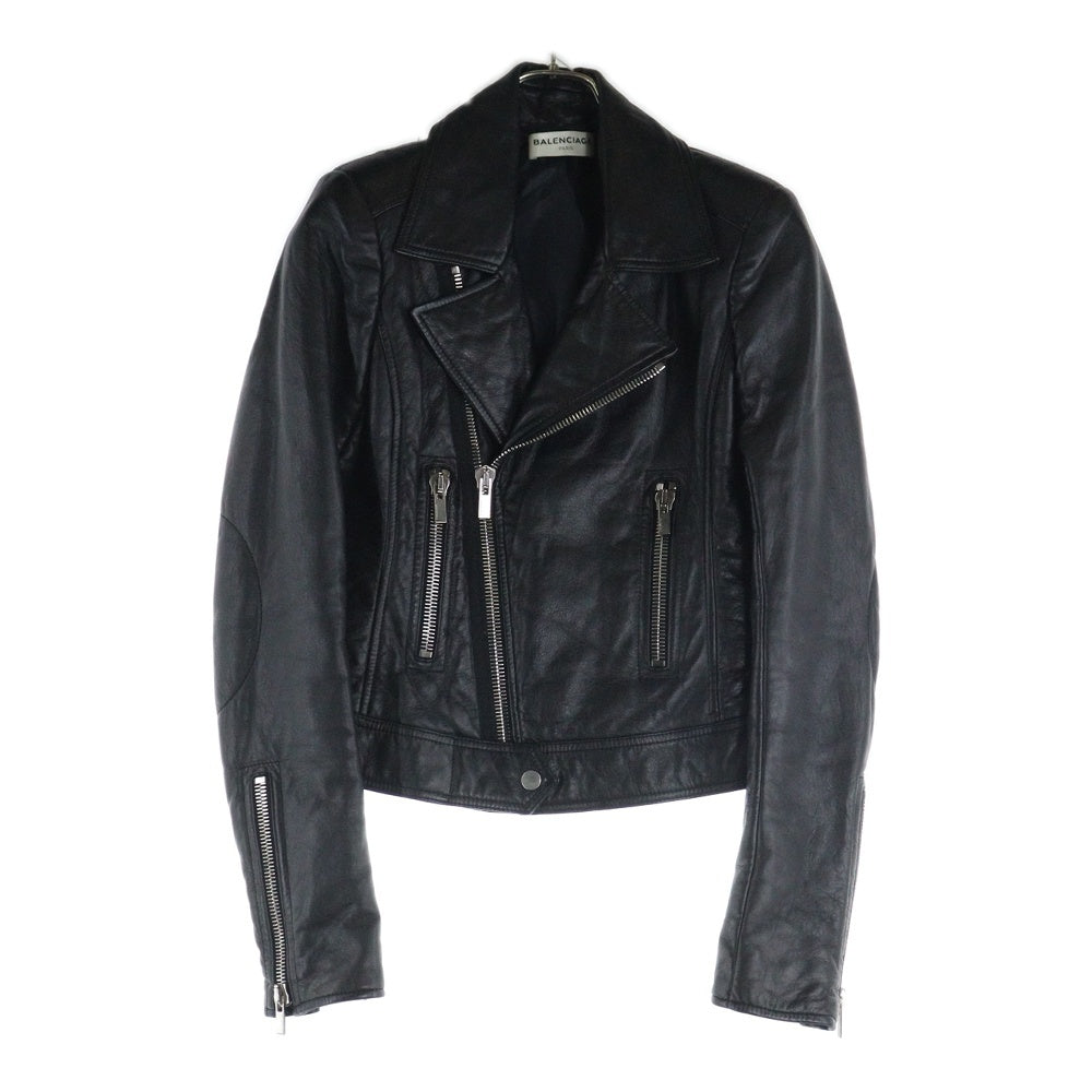バレンシアガ　BALENCIAGA ダブルライダースジャケット 黒 レザー BALENCIAGA/バレンシアガ】よりダブルライダースジャケットが