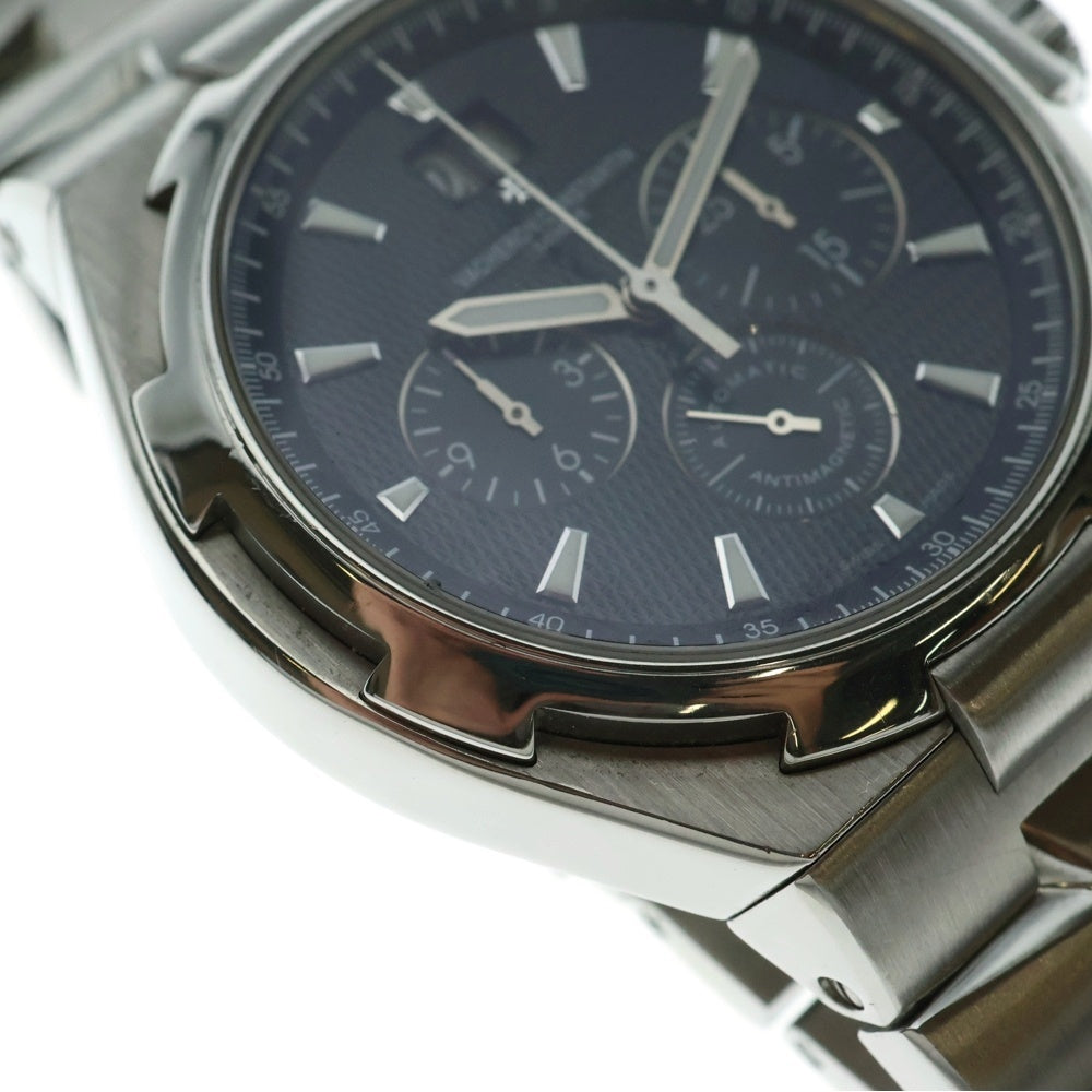 VACHERON CONSTANTIN(バシュロンコンスタンタン) オーヴァーシーズ クロノグラフ 黒文字盤 SS/AT 自動巻き ステンレス ウォッチ 腕時計 シルバー/ブラック 49150/B01A-9097
