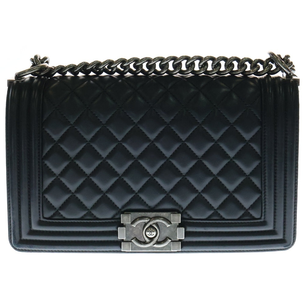 美品 CHANEL ボーイシャネル 25 マトラッセ チェーンショルダーバッグ CHANEL SALE シャネル ボーイシャネル マトラッセ25 チェーン