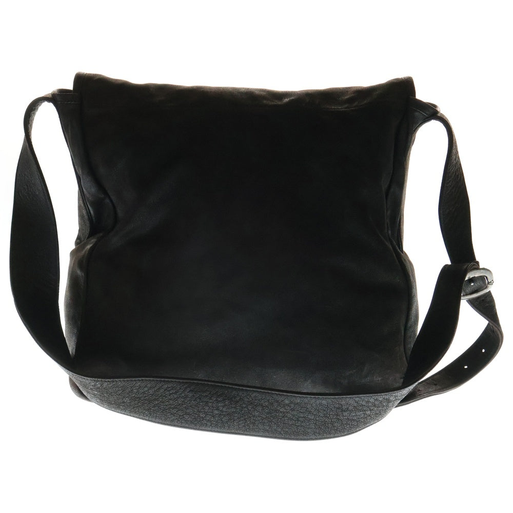 CHROME HEARTS(クロムハーツ) BAG MAIL BS FLUER メールバッグ BSフレア装飾レザーショルダーバッグ メッセンジャーバッグ ブラウン
