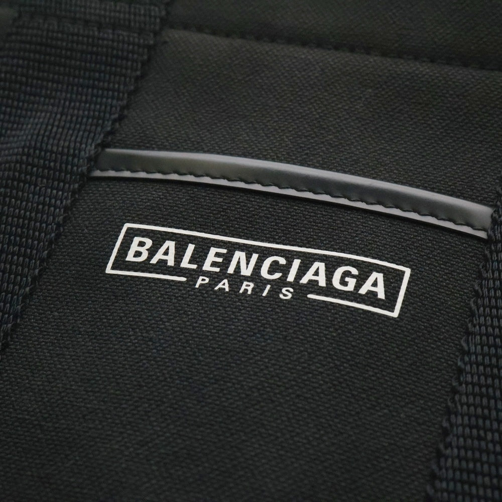 BALENCIAGA(バレンシアガ) ハードウェア スモール 2WAYハンドバッグ ショルダーバッグ ミニトートバッグ ブラック ゴールド金具 キャンバス×レザー 671402