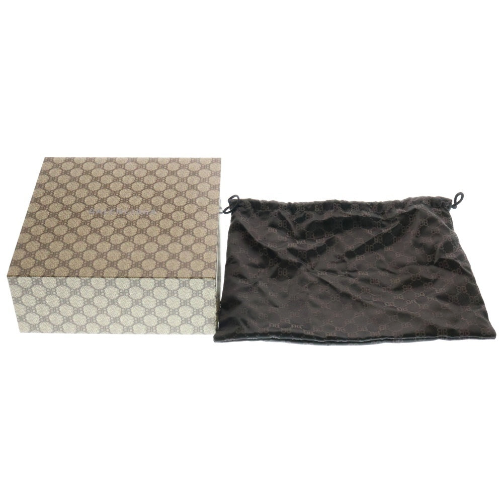 BALENCIAGA(バレンシアガ) ×GUCCI グッチ ザハッカー ショルダーバッグ カメラバッグ キャンバス×レザー ネイビー 680128